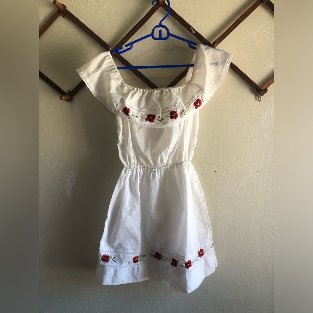 Mexican Dress Womens Embroidered Off Shoulder Boho s